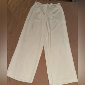 House of Harlow 1960 Off-White Wide-Leg Trousers